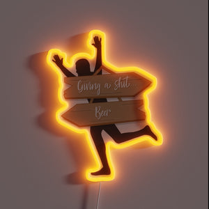 Neon Sign: Don't Poop Beer, Drink Craft Beer Instead Always