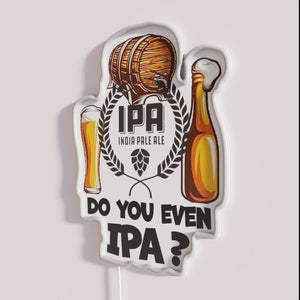 Bright Neon Wall Sign for Beer Lovers and IPA Enthusiasts