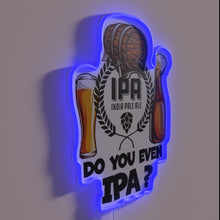 Charger l&#39;image dans la galerie, Do you even beer enthusiast? Modern IPA craft brewery sign