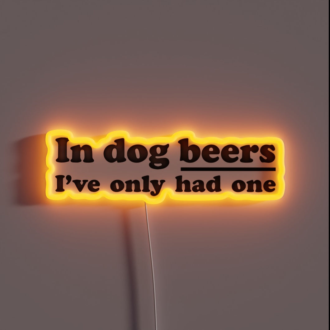 Paw-some Pub Decor - Customizable Dog Beers Neon Sign