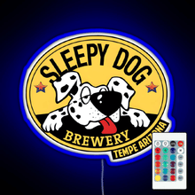 Charger l&#39;image dans la galerie, Dog Brewery Logo RGB neon sign remote