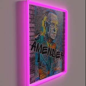 Unique Dr. Bob Amender Graffiti Artwork Neon Sign Accents Room