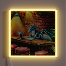 Charger l&#39;image dans la galerie, Electric dragon mascot invites patrons to the pub&#39;s vibrant nightlife