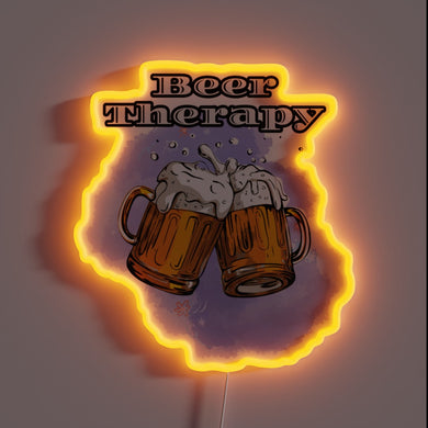 Cheers to stress relief with this quirky neon beer sign.