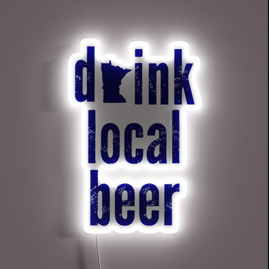 RGB Neon Sign - Support Your Community One Pint At.