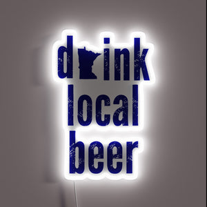 RGB Neon Sign - Support Your Community One Pint At.