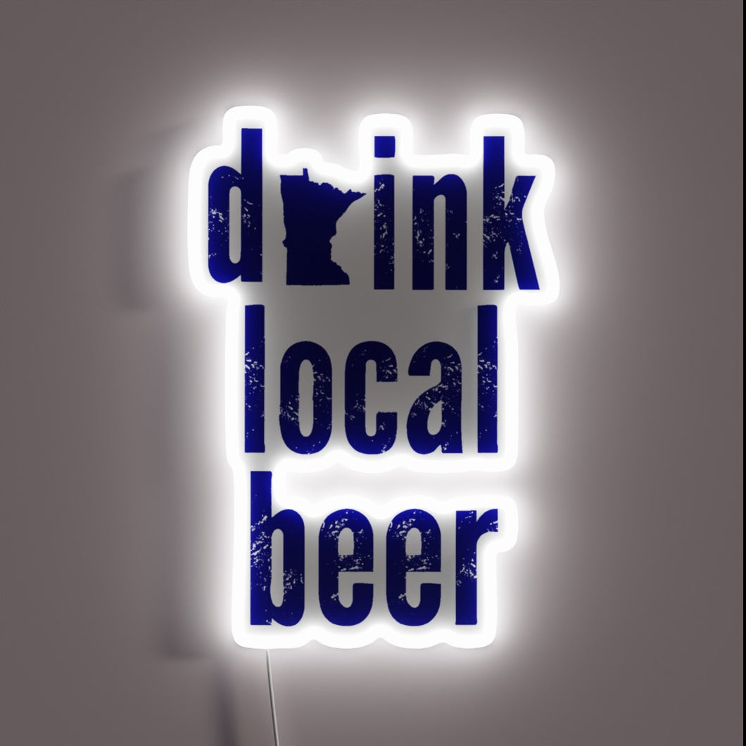 RGB Neon Sign - Support Your Community One Pint At.