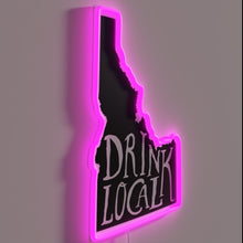 Charger l&#39;image dans la galerie, Local Idaho Craft Brewery Map with Vibrant RGB Neon Lighting