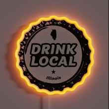 Charger l&#39;image dans la galerie, Illinois Craft Beer Enthusiast Decorative RGB Neon Sign Bar Accessory