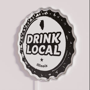 Illinois Craft Beer Fan Decorative Neon Sign for Home Bars