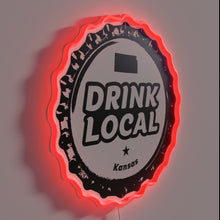 Charger l&#39;image dans la galerie, Neon Sign featuring vibrant colors and local Kansas beer culture.