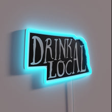 Charger l&#39;image dans la galerie, Support Nebraska&#39;s local breweries with this vibrant outline beer sign.