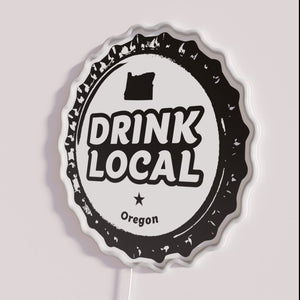 RGB Neon Sign Art Celebrating Oregon Craft Beer Culture Tradition