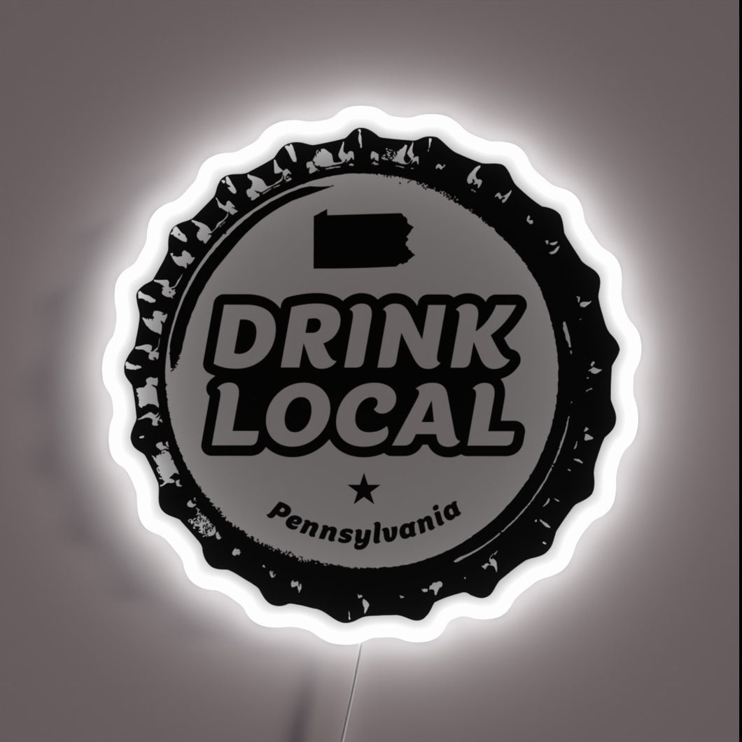 Vibrant LED Sign Celebrating Pennsylvania's Craft Beer Heritage and Culture