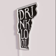 Charger l&#39;image dans la galerie, Vermont state outline map craft beer sign for bars lounges