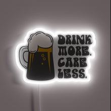 Charger l&#39;image dans la galerie, Eye-catching RGB neon sign promotes responsible hydration and less stress.