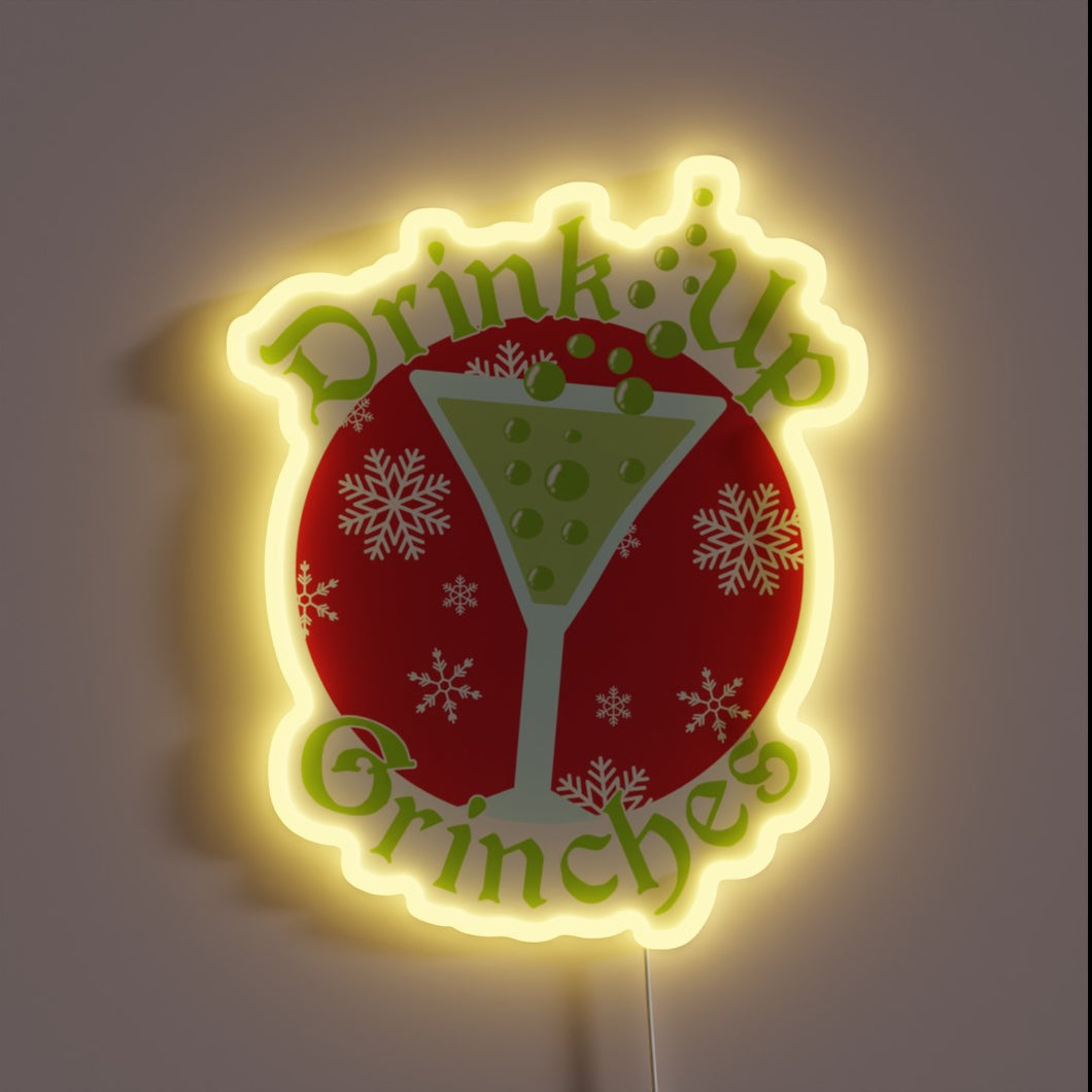 Cheer up Grinch with this fun Christmas RGB neon light.