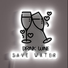 Charger l&#39;image dans la galerie, Save water, drink wine, live life in vibrant technicolor style.