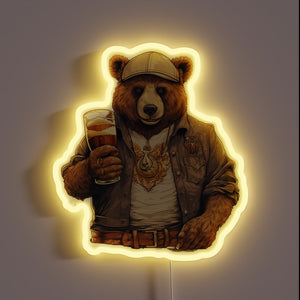 Quirky Home Decor RGB Neon Sign with Beer Theme Design