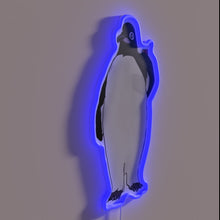 Charger l&#39;image dans la galerie, Quirky RGB Neon Sign Featuring Penguin Character from Classic Comedy Film