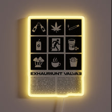 Charger l&#39;image dans la galerie, Neon Escape Sign: High Alert Warning for Substance Users Nearby