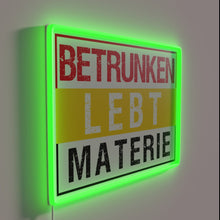 Charger l&#39;image dans la galerie, Vibrant Neon Sign Celebrating Prost to Prohibition-Free German Beer Culture Tradition.