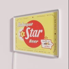 Charger l&#39;image dans la galerie, Colorful Dubuque Star Beer Neon Sign in Vibrant RGB Lighting