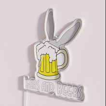 Charger l&#39;image dans la galerie, Unique Ears and Beers RGB Colorful Neon Wall Decorations Sign