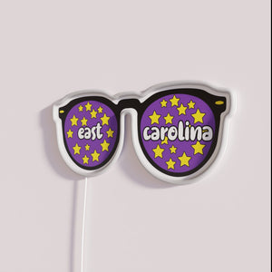 Neon East Carolina University logo illuminated wall decoration gift accessory