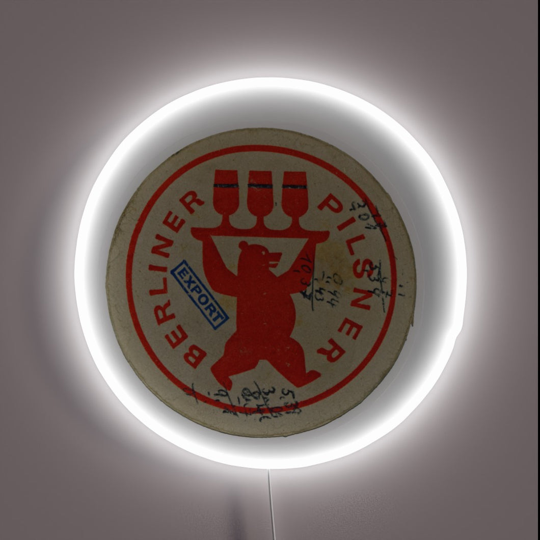 Vibrant RGB Neon Sign for Retro East German Beer Enthusiasts