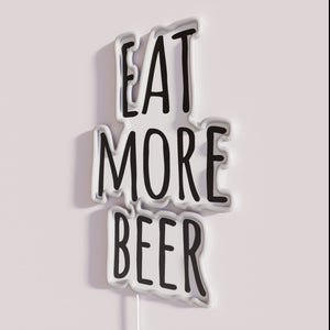 Neon beer sign Eat More Beer V10 RGB lighting