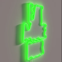 Charger l&#39;image dans la galerie, Vintage-style &#39;Eat More Beer&#39; neon sign in bold RGB letters.