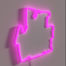 Charger l&#39;image dans la galerie, Neon bar sign featuring humorous &#39;Eat More Beer&#39; retro typography design.