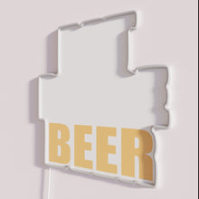 Charger l&#39;image dans la galerie, RGB Color Changing Neon Sign, Eat More Beer Quote Home Bar
