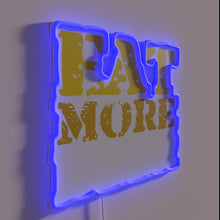 Charger l&#39;image dans la galerie, Neon bar sign with illuminated &#39;Eat More Beer&#39; bold letters.