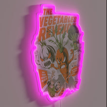 Charger l&#39;image dans la galerie, Neon &#39;Eat Your Veggies&#39; Reminder Sign for Healthy Kids Routine