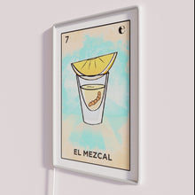 Charger l&#39;image dans la galerie, Vibrant El Mezcal Mexican spirits logo bar decoration neon sign