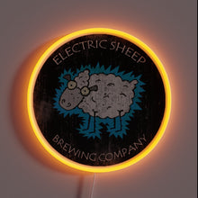 Charger l&#39;image dans la galerie, Electric Sheep Brewing Company customneon sign with orange LED glow