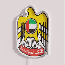 Charger l&#39;image dans la galerie, RGB Neon Sign UAE Flag Emblem with Bright Colorful Lighting