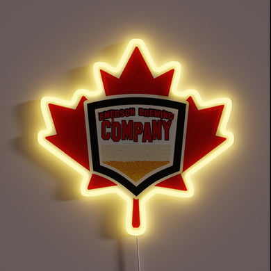 Brighten up your space with this colorful Emerson Brewing Sign