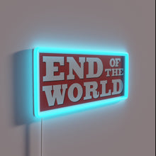 Charger l&#39;image dans la galerie, Apocalyptic warning: News of the World in vibrant RGB neon