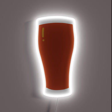 Vibrant English Ale logo in glowing RGB neon light accents