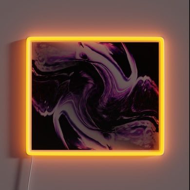 Vibrant, short-lived, colorful glow of an electronic RBG display