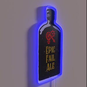 Epic fail alert in bold, colorful neon military slang artwork.