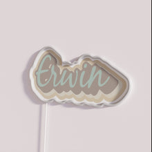Charger l&#39;image dans la galerie, Vibrant Erwin Name Sign in Dazzling RGB Neon Colorful Lighting