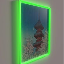 Charger l&#39;image dans la galerie, Ueno Park&#39;s iconic evening glow with vibrant RGB neon signage