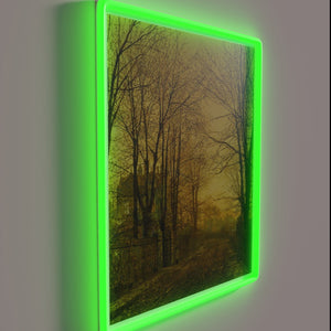 Ethereal evening ambiance illuminated by soft John Atkinson RGB glow