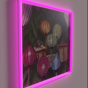 Add warm ambiance with this evening glow RGB neon sign.