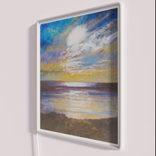 Charger l&#39;image dans la galerie, Vibrant evening decor with customizable RGB color changing neon lighting.