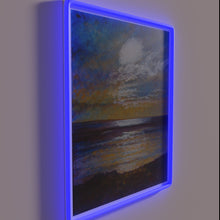 Charger l&#39;image dans la galerie, Radiant evening ambiance with vibrant RGB color-changing neon light display.